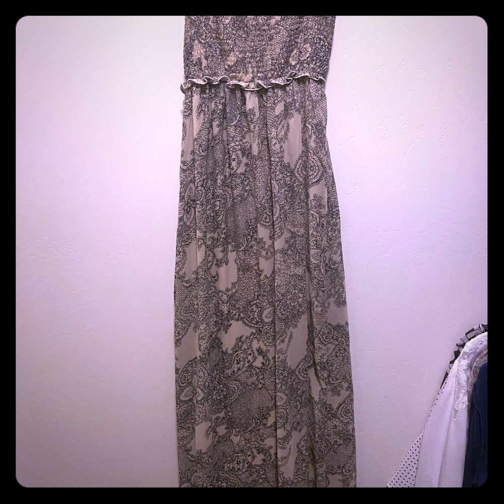 Maxi strapless sub dress